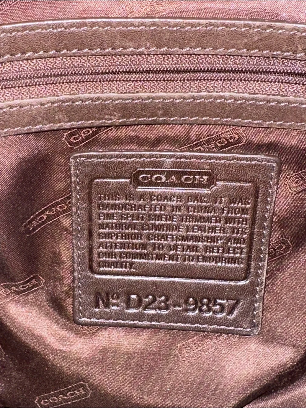 Coach Legacy Vintage Suede Hobo 9857 w/ Original Dustbag & Care Kit 2002